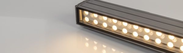 Светодиодный прожектор AR-LINE-1000L-48W-24V RGB-Day4000 (Grey, 15x45 deg, DMX512) (Arlight, Закрытый)