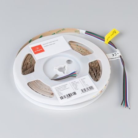 Лента RT-A168-10mm 24V RGBW-White (20 W/m, IP20, 5m) (Arlight, высок.эфф.150 лм/Вт)