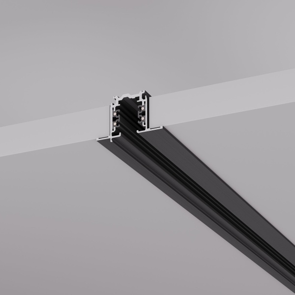 Трек встраиваемый LGD-4TR-TRACK-F-2000-BK-M (D) (Arlight, IP20 Металл, 3 года)