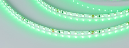 Лента RT-A120-5mm 24V Green (9.6 W/m, IP20, 3528, 5m) (Arlight, узкая)