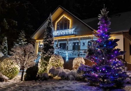 Гирлянда Бахрома уличная IL-LED-180 BS 5х0,5 м 180 LED IP54 белый