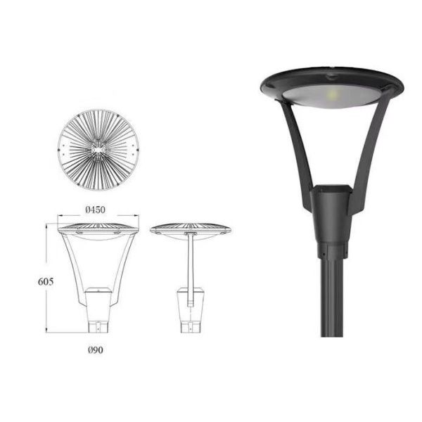 Уличный светодиодный светильник на столб G7006 60W 4000K