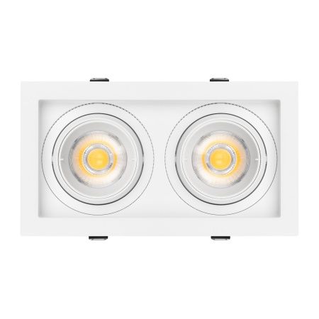 Светильник MS-VORTEX-BUILT-S210x117-2x20W Warm3000 (WH-WH, 40 deg, 230V) (Arlight, IP20 Металл, 5 лет)