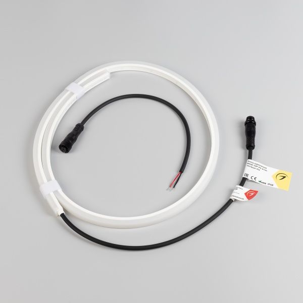 Лента герметичная WAVE-TOP-PU-A144-10x10mm 24V Warm3500 (5 W/m, IP68, 1m, wire x1) (Arlight, Вывод боковой, 3 года)