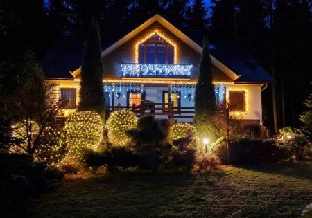 Гирлянда Бахрома уличная IL-LED-180 BS 5х0,5 м 180 LED IP54 белый