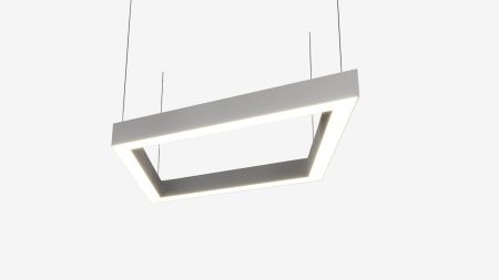 Подвесной профильный светильник ромб белый SILED ROMB-PROF 2530х1470х50х70 (150 Вт)