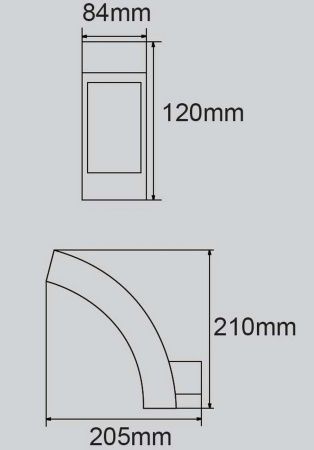 Настенный светильник Lutec, Темно-серый         , Модерн, W2141 Gr