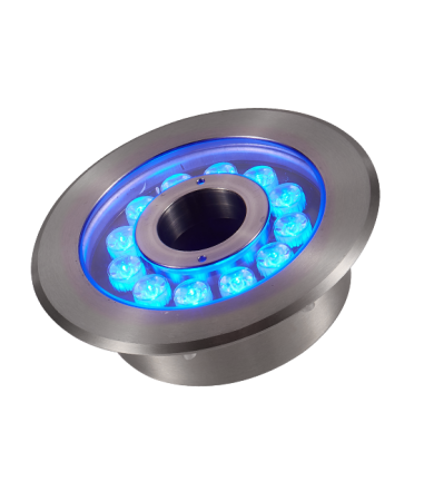 Светильник для фонтанов, DC12V 36W(12*3W) IP68 RGB, сатин-никель, UG8212-1