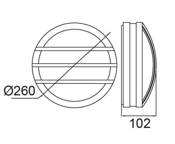 Настенно-потолочный светильник Lutec, Темно-серый, Модерн, 3361 Gr