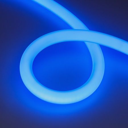 Лента герметичная MOONLIGHT-BLACK-TOP-G280-D25mm 24V RGB 360deg (14.4 W/m, IP65, 1m, wire x1) (Arlight, Вывод кабеля прямой)