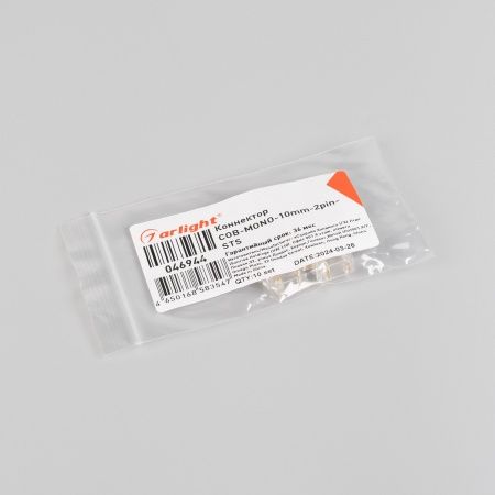 Коннектор COB-MONO-10mm-2pin-STS (Arlight, Прозрачный)