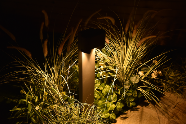 Светильник садово-парковый "Кипр", G4177, 2*GU-10  IP44  h=0.75m, темно серый