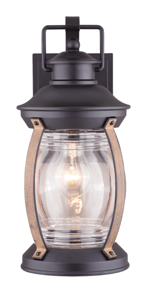 Светильник садово-парковый "Варна", G3962, 1*Е27 60W  IP44, black+ wood