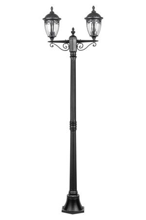 Фонарный столб YAOHUA LUX, Черный, Классика, 86308A 02 Bl