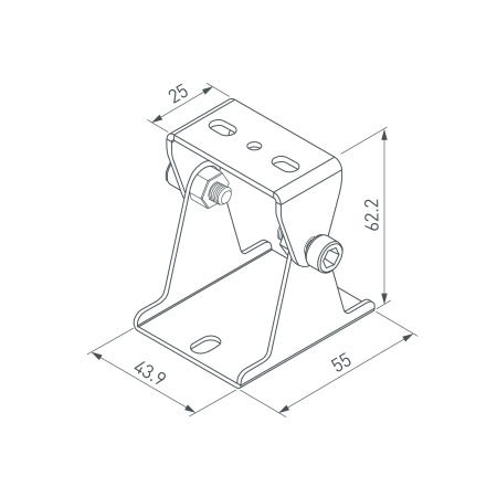 Держатель SL-LINE поворотный (Arlight, Металл)