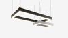 Подвесной светильник прямоугольный черный SILED CUADRA-PROF-02 1000х520х50х70 (71 Вт)
