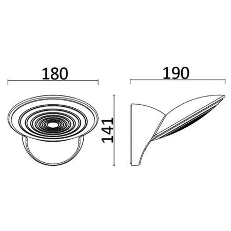 Настенный светильник Lutec, Темно-серый, Модерн, W1896-3K Gr