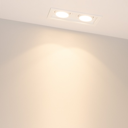 Светильник MS-VORTEX-BUILT-S170x90-2x12W Warm3000 (WH-WH, 20 deg, 230V) (Arlight, IP20 Металл, 5 лет)