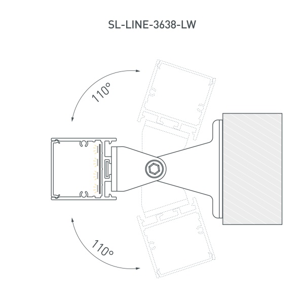 Профиль SL-LINE-3638-LW-3000 WHITE (Arlight, Алюминий)