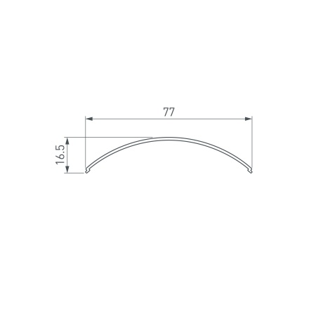 Экран KANT-H55 ROUND OPAL (Arlight, Пластик)