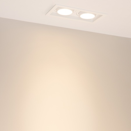 Светильник MS-VORTEX-BUILT-S210x117-2x20W Warm3000 (WH-WH, 20 deg, 230V) (Arlight, IP20 Металл, 5 лет)