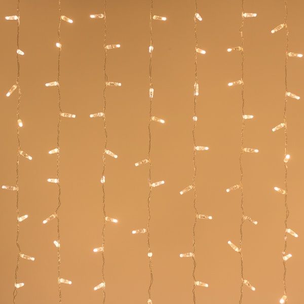 Светодиодная гирлянда ARD-CURTAIN-CLASSIC-2000x9000-CLEAR-2200LED Warm (230V, 120W) (Ardecoled, IP65)