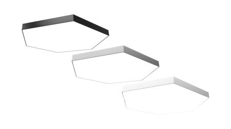 Светильник шестиугольник подвесной белый SILED HEXAGO 700х600х100 (47 Вт)