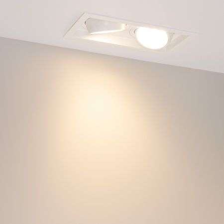 Светильник MS-VORTEX-BUILT-S250x140-2x30W Warm3000 (WH-WH, 50 deg, 230V) (Arlight, IP20 Металл, 5 лет)