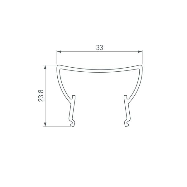 Экран ARH-WIDE-(B)-H20-2000 TPZ Clear-PM (Arlight, Пластик)