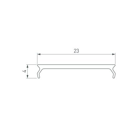 Экран MAT-L-BLACK черный для PLS-LOCK (Arlight, Пластик)