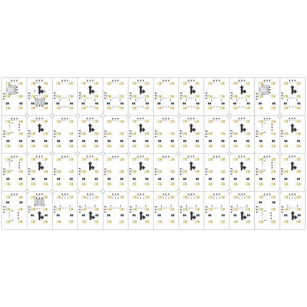 Лист LX-480-2835-576-24V White-MIX CRI90 (240mm, 15W, IP20) (Arlight, -)