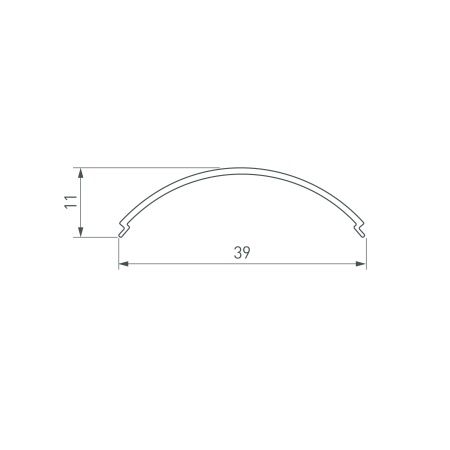 Экран SL-KANT-H30 ROUND OPAL (Arlight, Пластик)