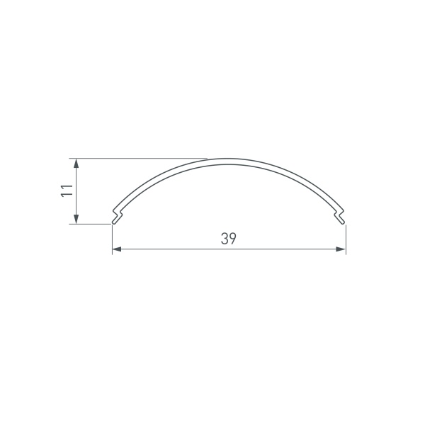 Экран SL-KANT-H30 ROUND OPAL (Arlight, Пластик)