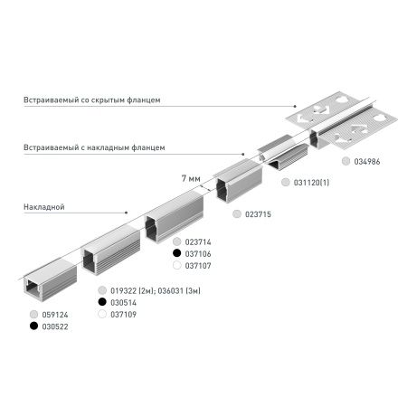 Профиль SL-MINI-8-H6-2000 ANOD (Arlight, Алюминий)