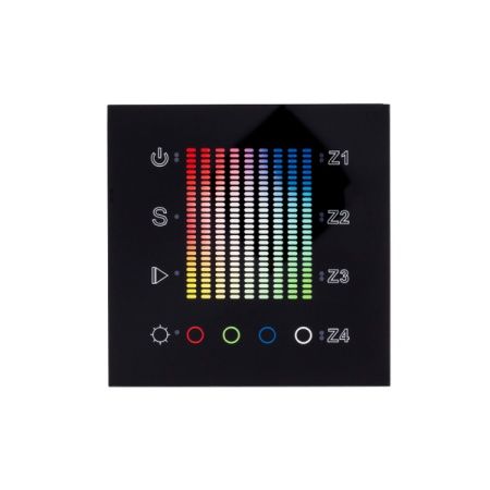 Панель Sens SR-2831AC-RF-IN Black (220V,RGB,4зоны) (Arlight, IP20 Пластик, 3 года)