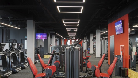 Светильник подвесной квадратный черный SILED CUADRA-PROF 1000х1000х50х70 (100 Вт)