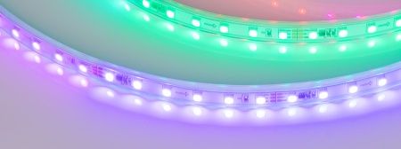 Лента герметичная SPI-P-F72-11mm 24V RGB-PX6 (14.4 W/m, IP66, 3535, 5m) (Arlight, бегущий огонь)