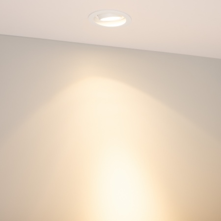 Светильник MS-VORTEX-BUILT-R90-12W Warm3000 (WH-WH, 20 deg, 230V) (Arlight, IP20 Металл, 5 лет)