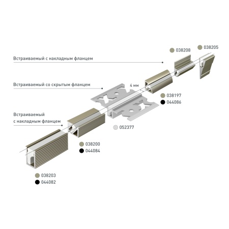 Профиль SL-KANT-H11-2000 ANOD OLIVE GREY (Arlight, Алюминий)