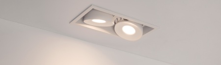 Светильник CL-SIMPLE-S148x80-2x9W Warm3000 (WH, 45 deg) (Arlight, IP20 Металл, 3 года)