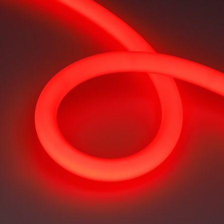 Лента герметичная MOONLIGHT-BLACK-TOP-G280-D25mm 24V RGB 360deg (14.4 W/m, IP65, 1m, wire x1) (Arlight, Вывод кабеля прямой)