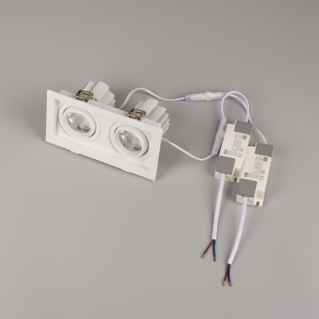 Светильник MS-VORTEX-BUILT-S170x90-2x12W Warm3000 (WH-WH, 20 deg, 230V) (Arlight, IP20 Металл, 5 лет)