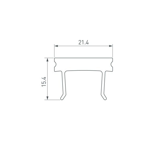 Экран HR-FACADE-2000 матовый (Arlight, Пластик)