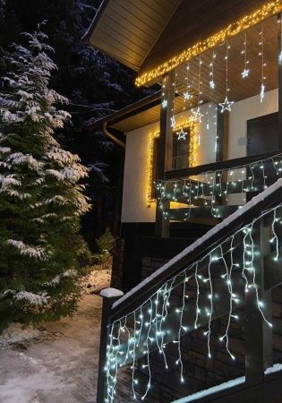 Гирлянда Бахрома уличная IL-LED-180 BS 5х0,5 м 180 LED IP54 белый