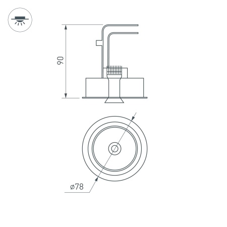 Светильник CL-SIMPLE-R78-9W Day4000 (BK, 45 deg) (Arlight, IP20 Металл, 3 года)