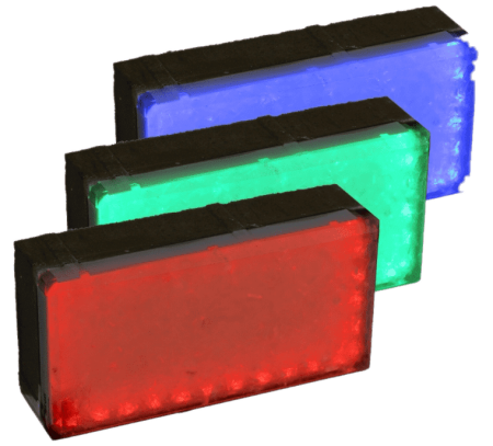 Светодиодная брусчатка 200x100x60 мм, STANDART, цвет свечения: RGB, производство: Россия