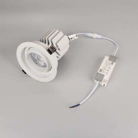 Светильник MS-VORTEX-BUILT-R135-30W Warm3000 (WH-WH, 17 deg, 230V) (Arlight, IP20 Металл, 5 лет)