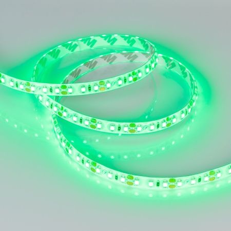 Лента RTW 2-5000SE 12V Green 2x (3528, 600 LED, LUX) (Arlight, 9.6 Вт/м, IP65)