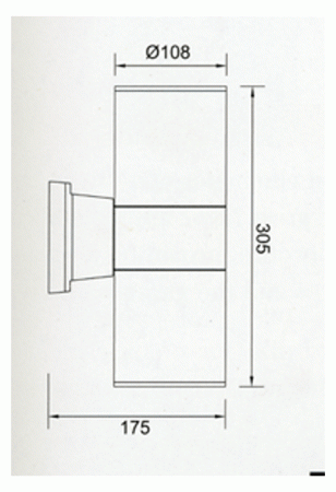 Уличный настенный светильник 7093 матово-белый