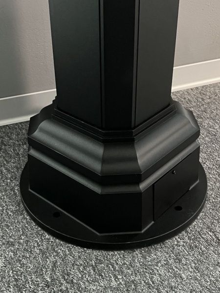 Светильник садово-парковый "Варна", G3960-3, 3*Е27 3*60W  IP44  h=2.51m, black+ wood